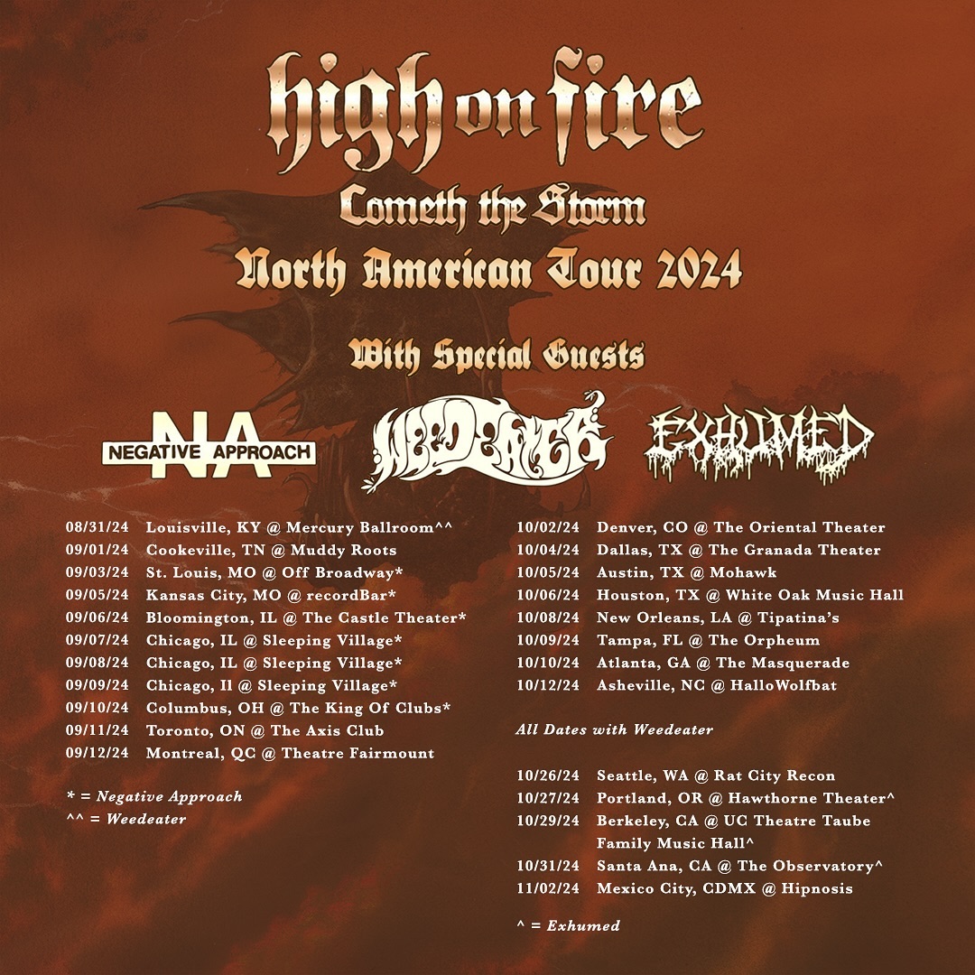 High On Fire Tour Poster 2025